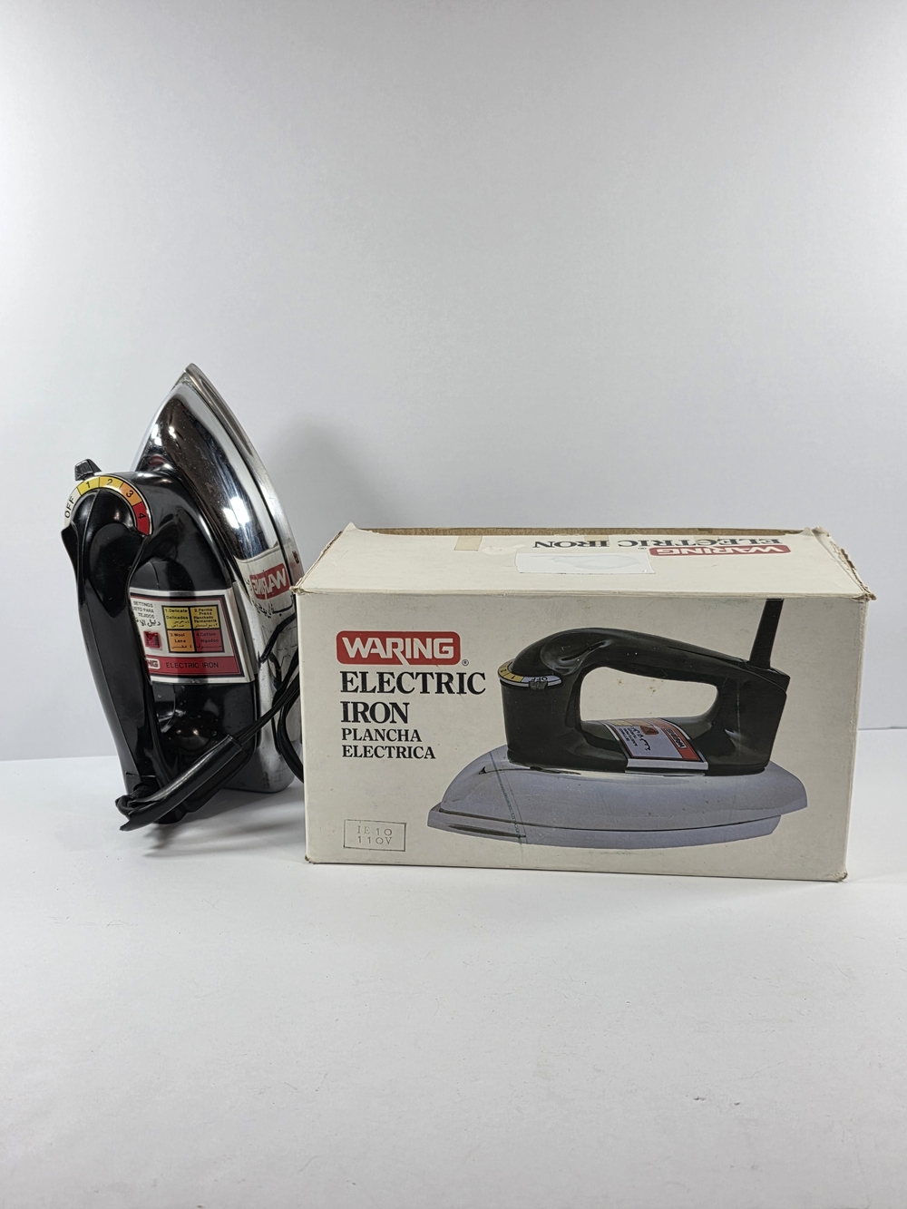 Vintage Waring Electric Iron For Clothes Original Box